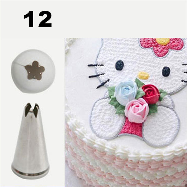 TTLIFE Metal Cream Nozzles Cake Decorating Tools Stainless Steel Icing Piping Nozzle Tips New Cake Fondant Decor Baking Tools
