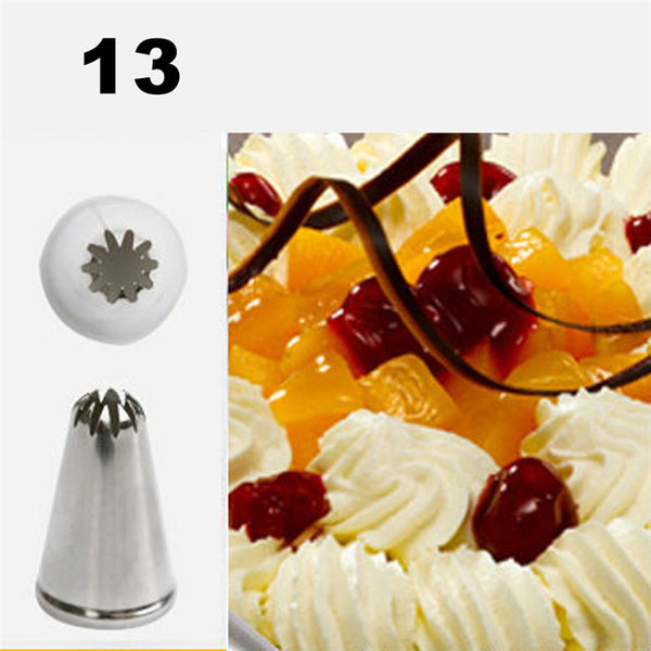 TTLIFE Metal Cream Nozzles Cake Decorating Tools Stainless Steel Icing Piping Nozzle Tips New Cake Fondant Decor Baking Tools