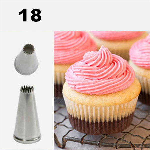TTLIFE Metal Cream Nozzles Cake Decorating Tools Stainless Steel Icing Piping Nozzle Tips New Cake Fondant Decor Baking Tools