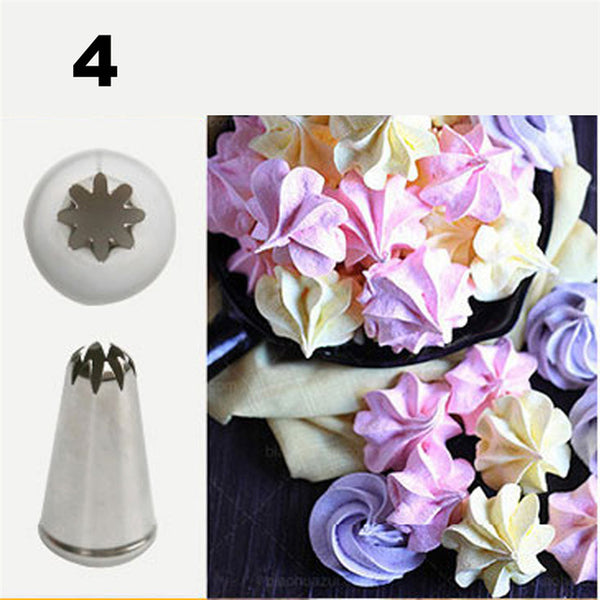 TTLIFE Metal Cream Nozzles Cake Decorating Tools Stainless Steel Icing Piping Nozzle Tips New Cake Fondant Decor Baking Tools