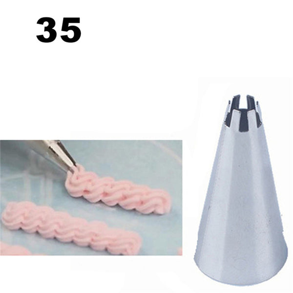 TTLIFE Metal Cream Nozzles Cake Decorating Tools Stainless Steel Icing Piping Nozzle Tips New Cake Fondant Decor Baking Tools