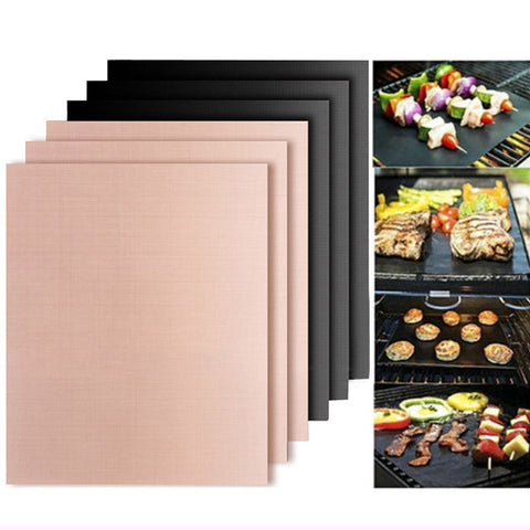 40 * 33cm  Non-stick barbecue mat High temperature Cooking Sheets Placemat Barbecue lined reusable Food grade kitchen gadget