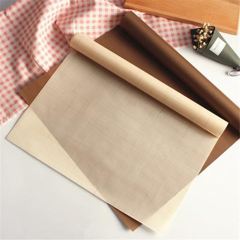Reusable Non Stick Baking Paper High Temperature Resistant Teflon Sheet Pastry Baking Oilpaper Grill Baking Mat Pad Baking Tools