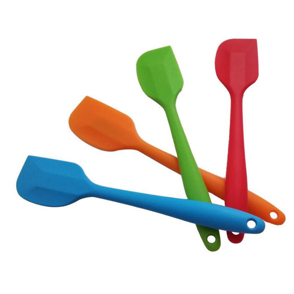 Multicolor Food Grade Non Stick Butter Cooking Silicone Spatula Set Cookie Pastry Scraper Cake Baking Spatula Silicone Spatula