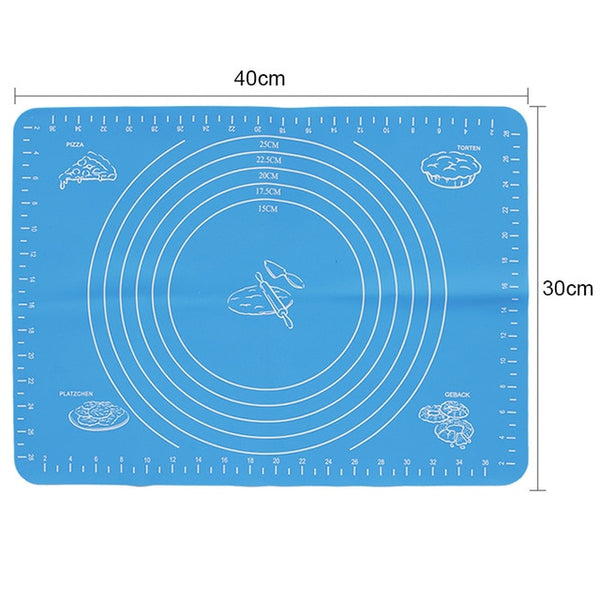 Silicone Non-Stick Silicone Thickening Mat Rolling Dough Liner Pad Pastry Cake Bakeware Paste Flour Table Sheet Kitchen tools